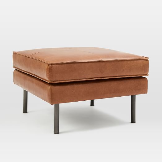 Axel Leather Ottoman - Leather Ottoman Table Brown Axel Leather Ottoman - Leather Ottoman Table Brown