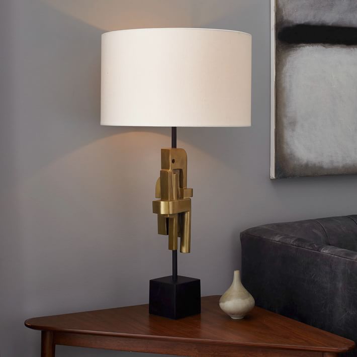 sculptural table lamp