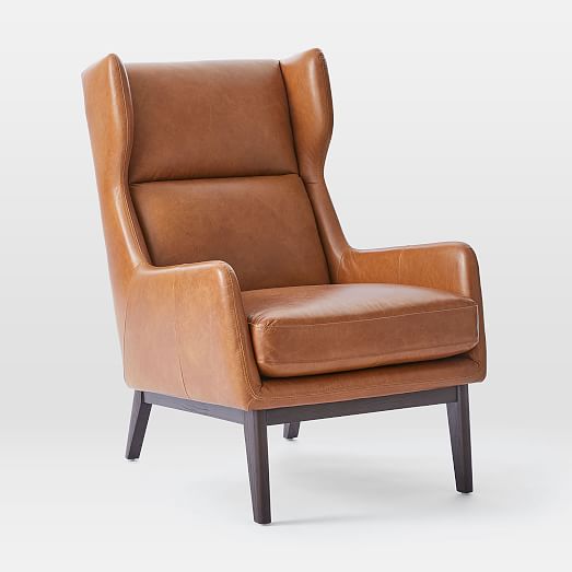 Ryder Leather Chair Ottoman Set