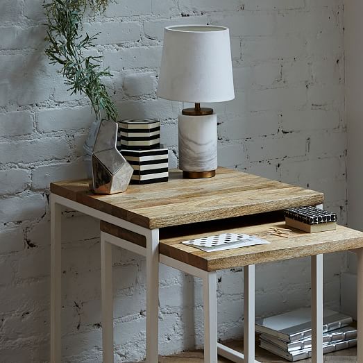 west elm marble table lamp