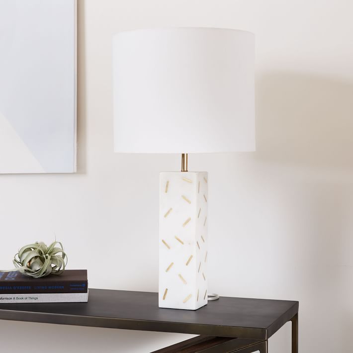 west elm marble table lamp