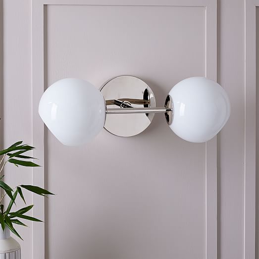 Staggered Glass Wall Sconce Double - West Elm Black Wall Sconce Staggered Glass Wall Sconce Double - West Elm Black Wall Sconce
