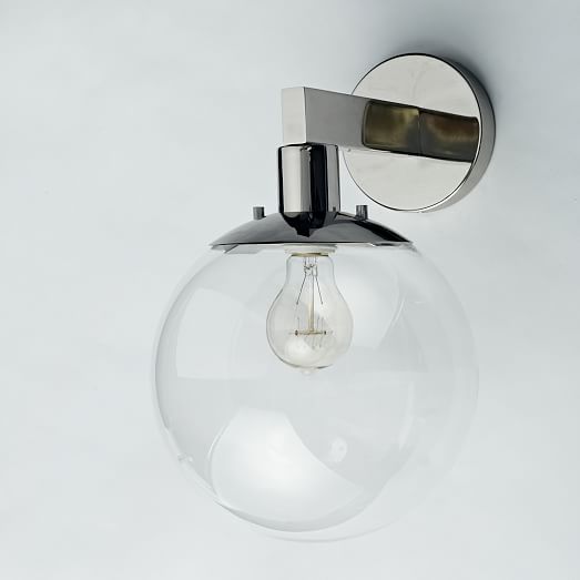 Globe Wall Sconce - West Elm Black Wall Sconce Globe Wall Sconce - West Elm Black Wall Sconce