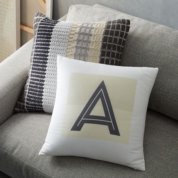 alphabet pillow cover