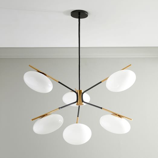 west elm mid century chandelier