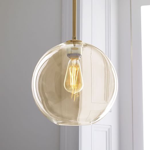 west elm glass globe pendant