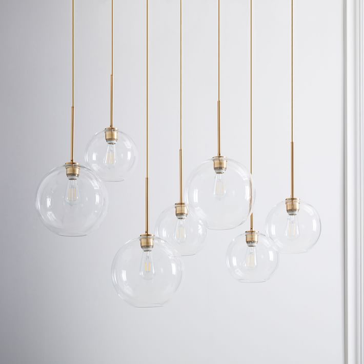 Build Your Own Sculptural Glass 7 Light Chandelier - Chandelier Glass Bulb Covers Build Your Own Sculptural Glass 7 Light Chandelier - Chandelier Glass Bulb Covers