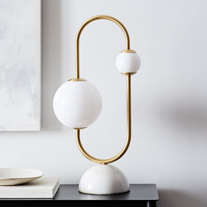 led sculpture table lamp