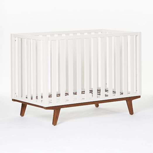 modern wood crib