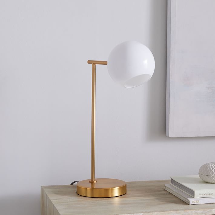 glass desk lamp