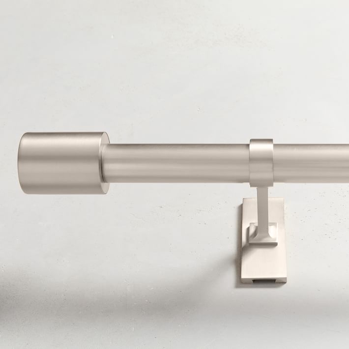 Oversized Adjule Metal Curtain Rod Brushed Nickel Oversized Adjule Metal Curtain Rod
