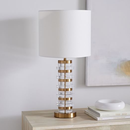 perspex table lamp