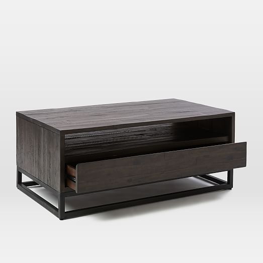 Logan Industrial Storage Coffee Table - West Elm Logan Industrial Coffee Table Logan Industrial Storage Coffee Table - West Elm Logan Industrial Coffee Table
