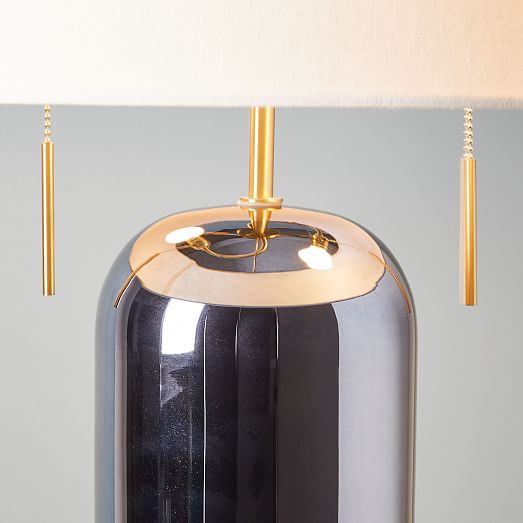 ellipse glass table lamp