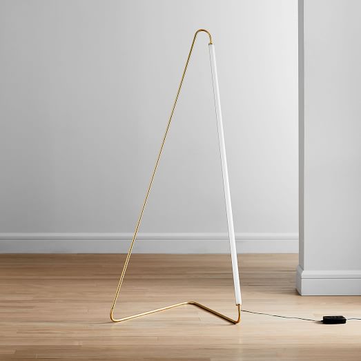 west elm gold floor lamp