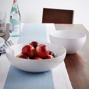 Textured Stoneware Serving Bowls