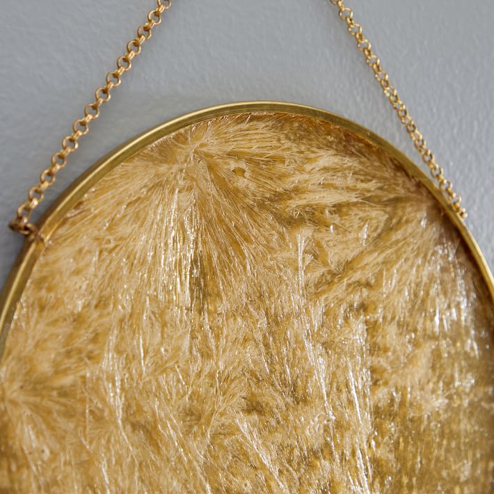 Gilded Pendant Wall Art (Set of 3) Metal and Mirrored Glass West Elm