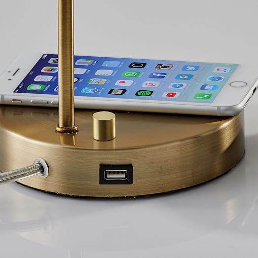 wireless phone charging lamp