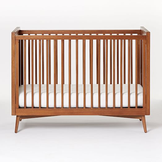 Mid-Century Convertible Baby Crib - Acorn