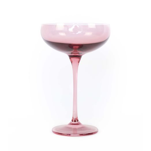 Estelle Colored Glass Champagne Coupe 10) estelle colored glass stemmed wine glass. estelle colored glass champagne coupe