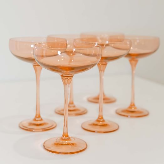 Estelle Colored Glass Champagne Coupe See more ideas about colored glassware, glassware, antique glass. estelle colored glass champagne coupe