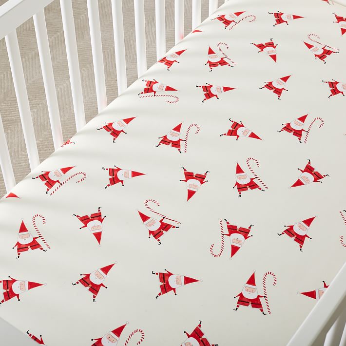 santa crib sheet