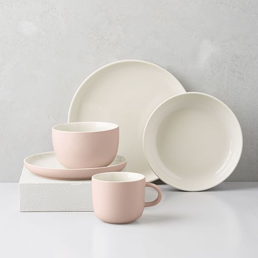 pink dinner plates dinnerware