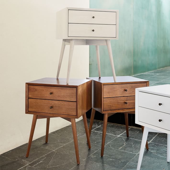 Mid Century Nightstand Acorn