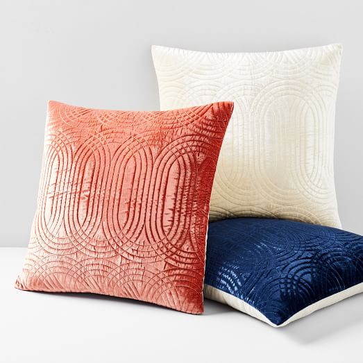 quilted throw pillow covers