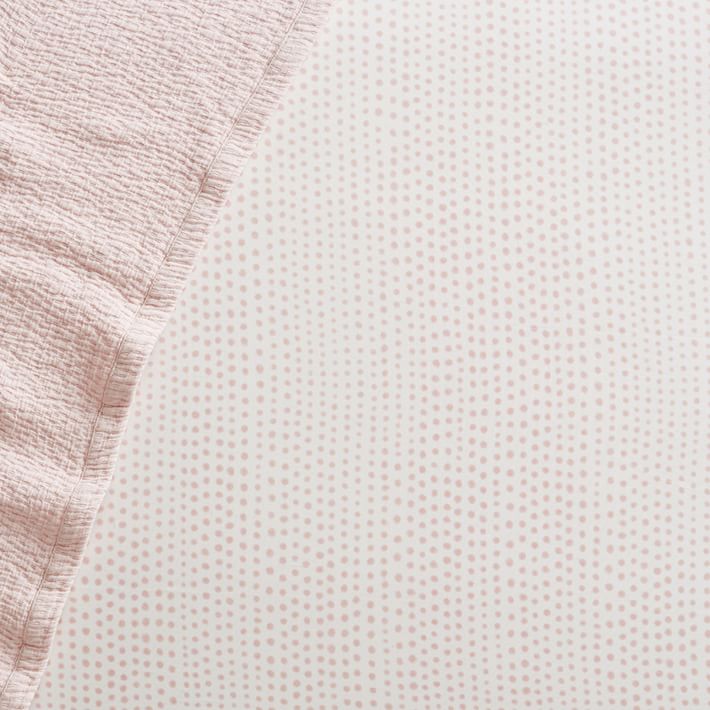 blush fitted crib sheet