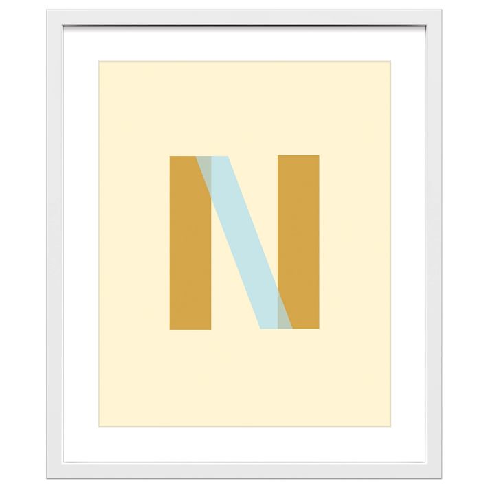 Framed Letter Wall Art West Elm