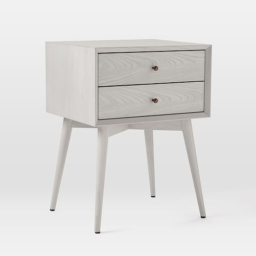 Mid Century Nightstand Pebble