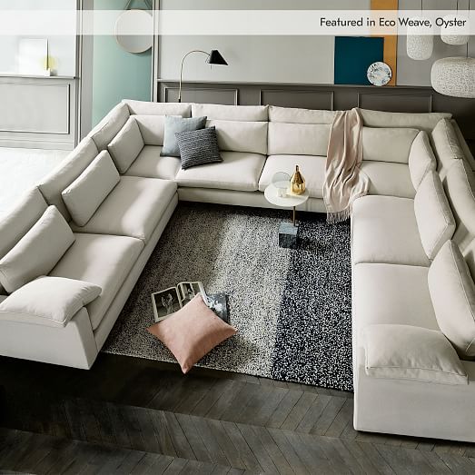 Harmony 5 Piece U Shaped Sectional - Pillows For Sectional Sofa Harmony 5 Piece U Shaped Sectional - Pillows For Sectional Sofa