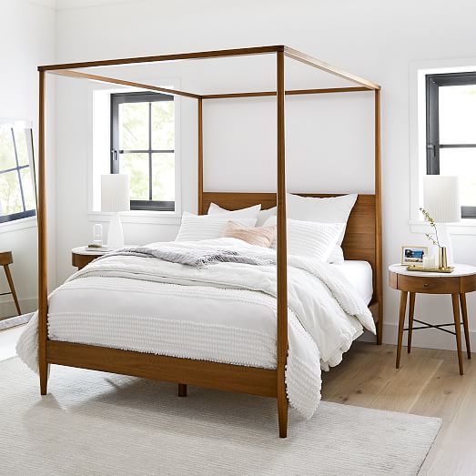 Mid Century Canopy Bed Acorn With so many different styles to choose from, we've narrowed down the top 8 ways to style a canopy bed so that you can find the perfect canopy bed for your home.