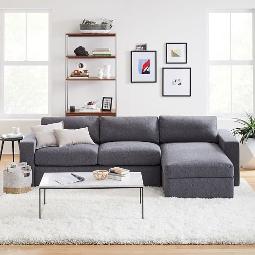 Urban 2 Piece Chaise Sectional - Xl Modern Velvet Oversized Sectional Sofa Urban 2 Piece Chaise Sectional - Xl Modern Velvet Oversized Sectional Sofa