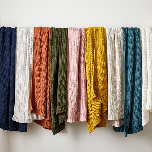 Cotton Knit Throws