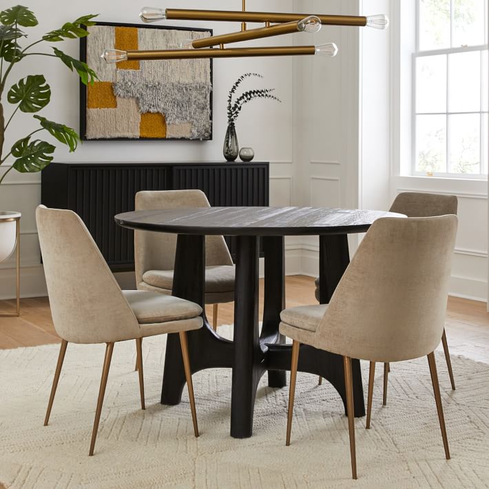 Tanner Solid Wood Round Dining Table | West Elm
