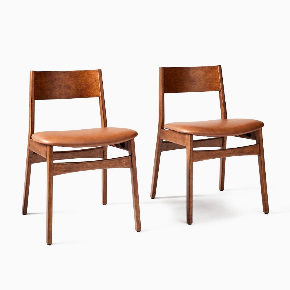 Baltimore Vegan Leather Dining Chair (Set of 2) West Elm