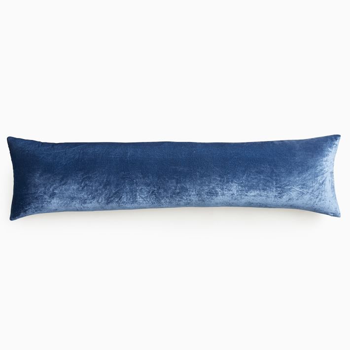 velvet lumbar pillow