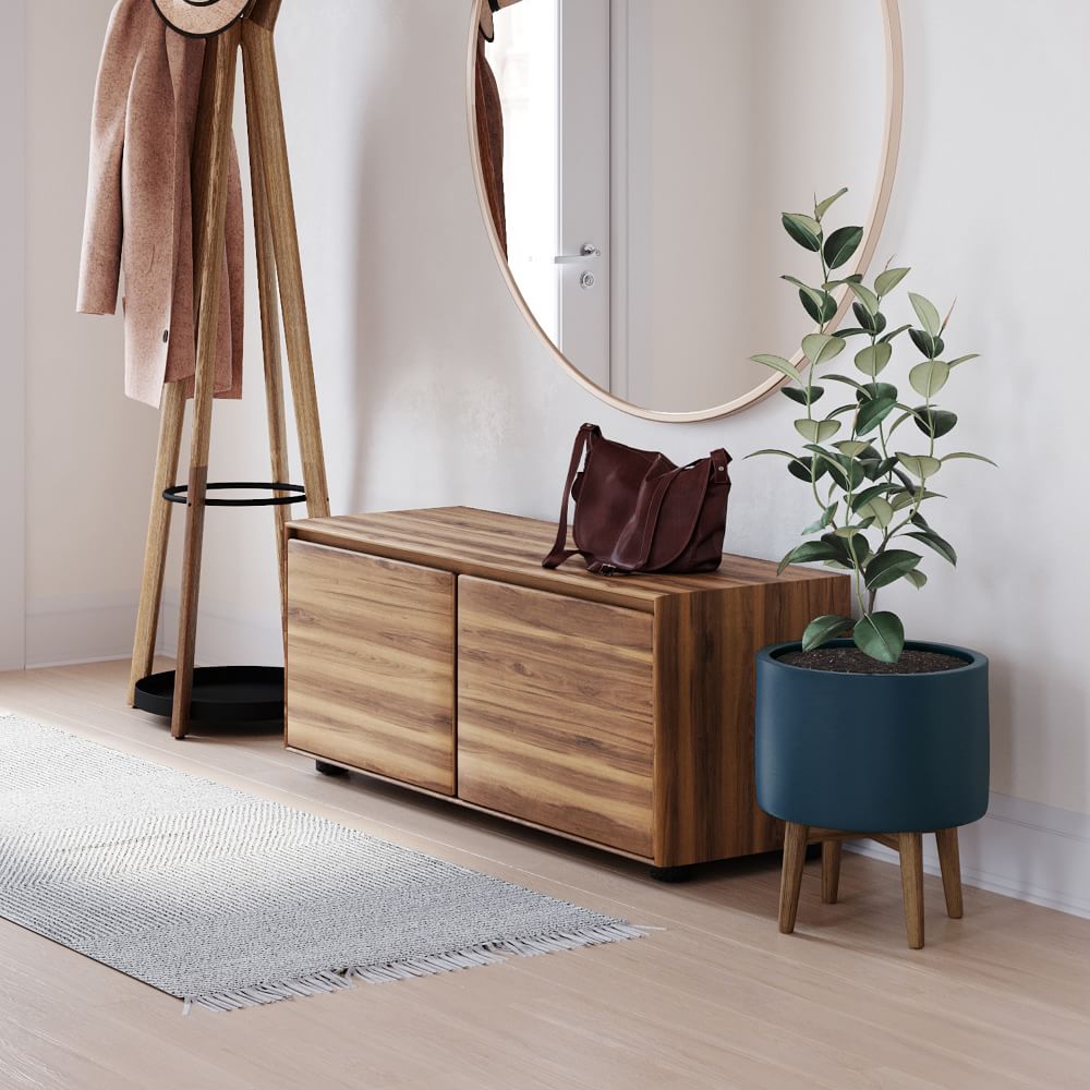 Anton Solid Wood Entryway Bench