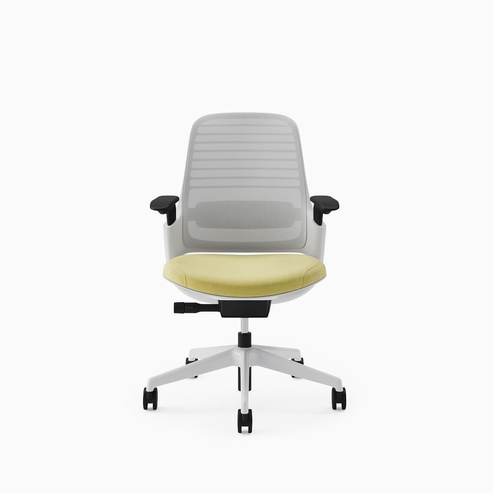 Steelcase Series 1 4Way Armed Task Chair, Hard Casters, Seagull Frame