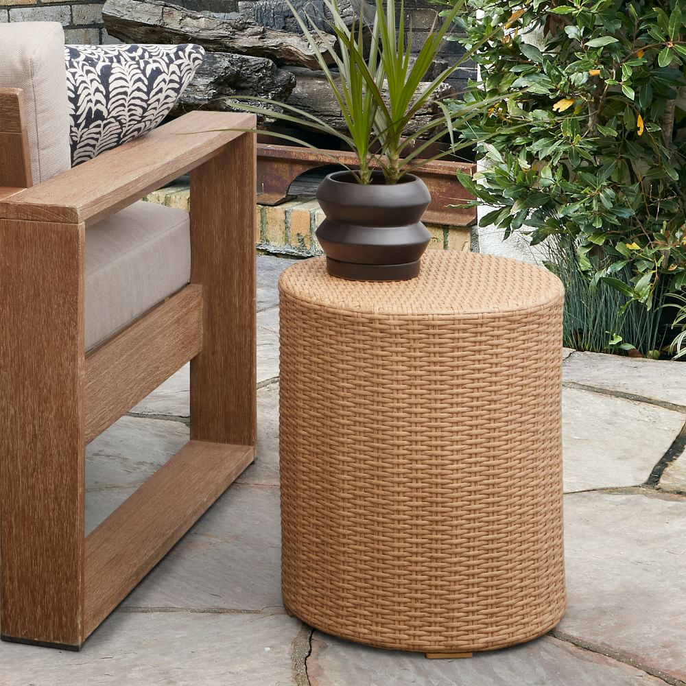 All Weather Wicker Side Table