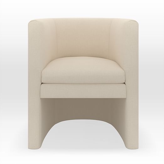 gabrielle linen tub chair