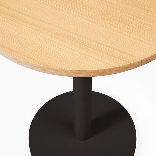 Small Wood Top Round Bistro Table Sand, Small Round Bistro Table