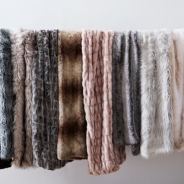 Faux Fur Throw