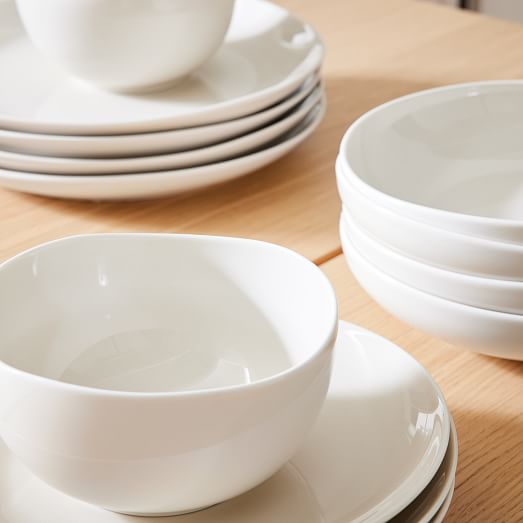 organic porcelain dinnerware set of 16