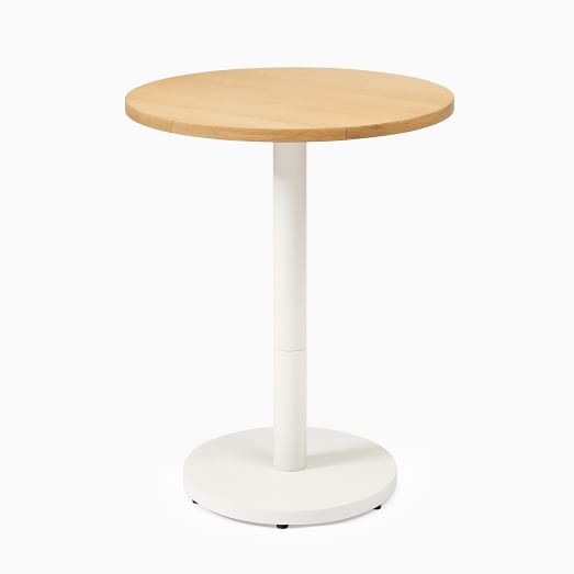 Small Wood Top Round Bistro Table Sand, Round Bistro Table