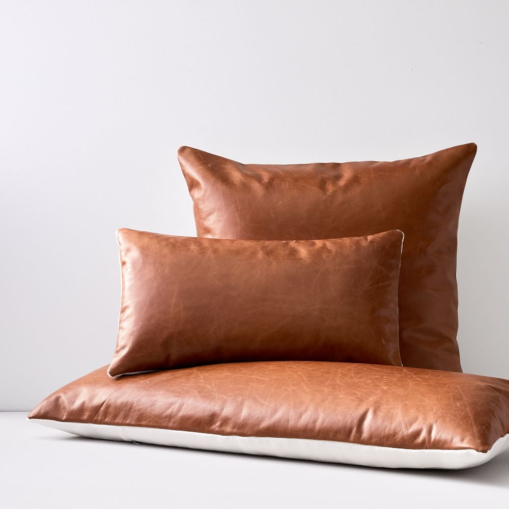 Leather Pillow Covers West Elm