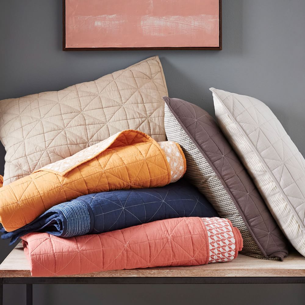 Nomad Coverlet Apricot West Elm