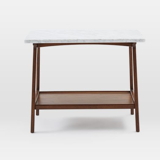 Reeve Mid Century Side Table Marble, Mid Century Modern Side Table West Elm